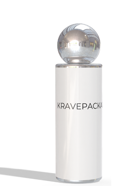 Krave packaging beauty skincare bottle product packaging sample