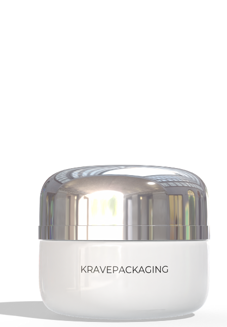 Krave packaging beauty skincare bottle product packaging sample.