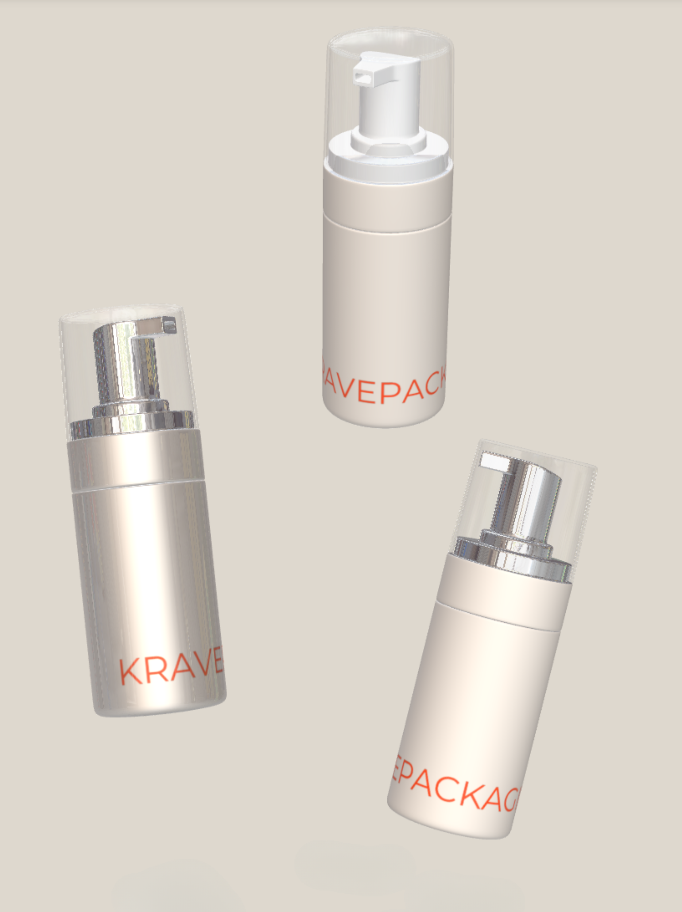 beauty skincare different bottles product packaging.